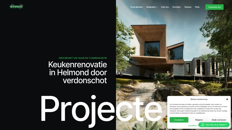 Website van Verdonschot Renovatie