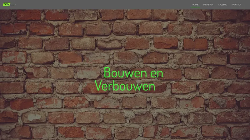 Website van VW bouw