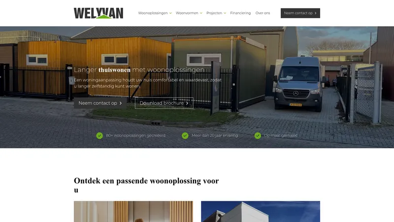 Website van Welyvan Holland